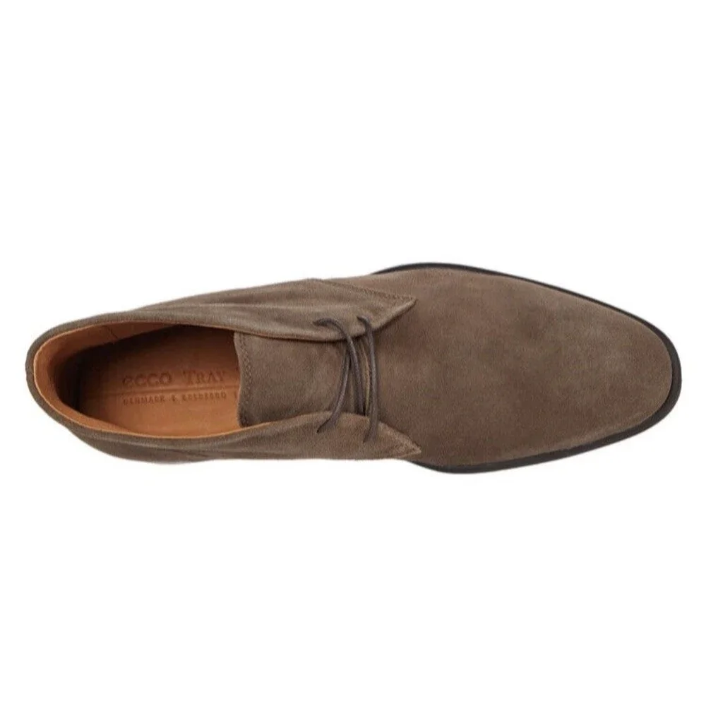 New ECCO Citytray Chukka Boot brown Men Shoes size 44 Us 10 10.5 Suede Leather